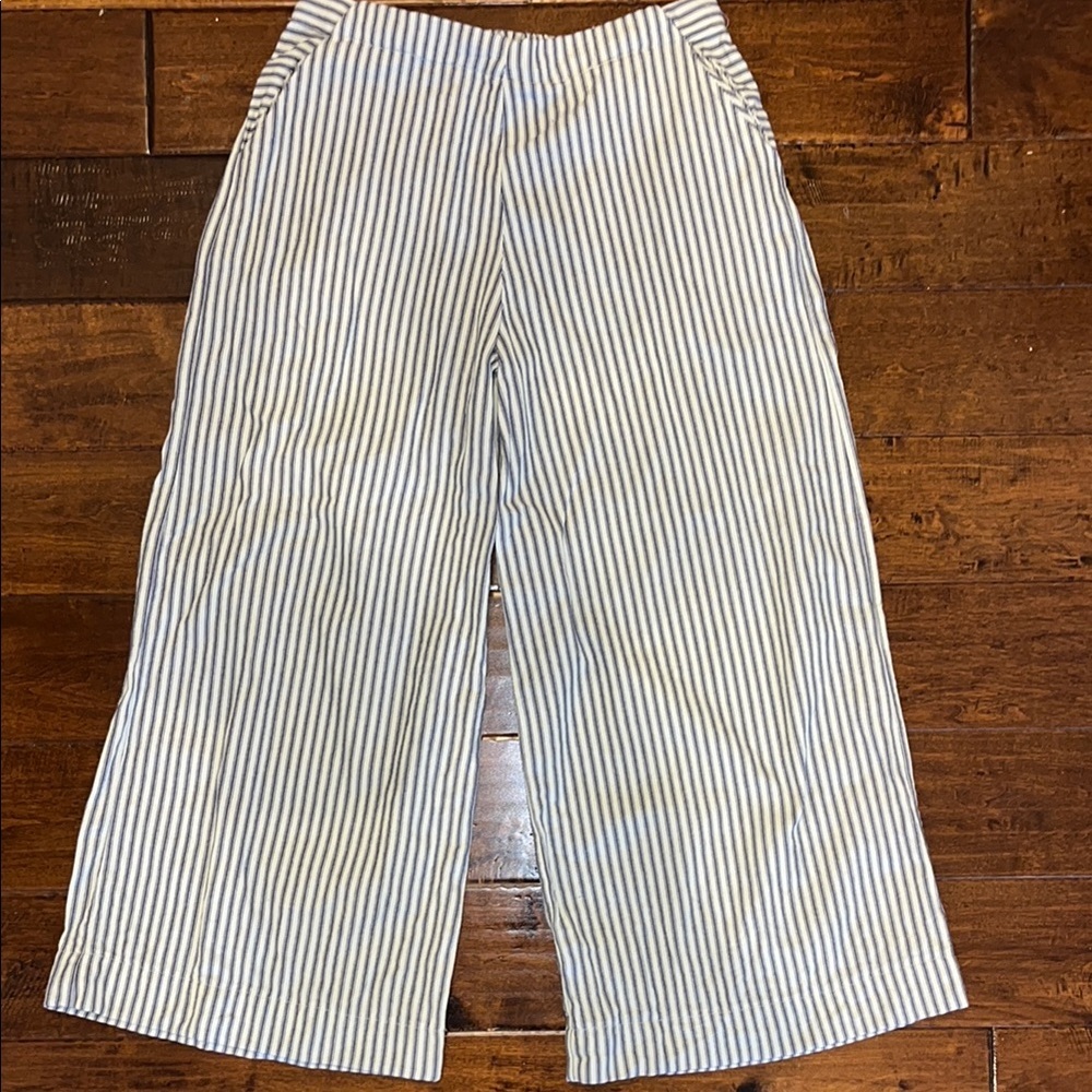 Handmade Striped Wide-Leg Pants-custom made-no brand- Womens size 8 or so
